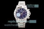 Swiss Replica Rolex Cosmograph Daytona Blue Arabic Dial Watch 40MM